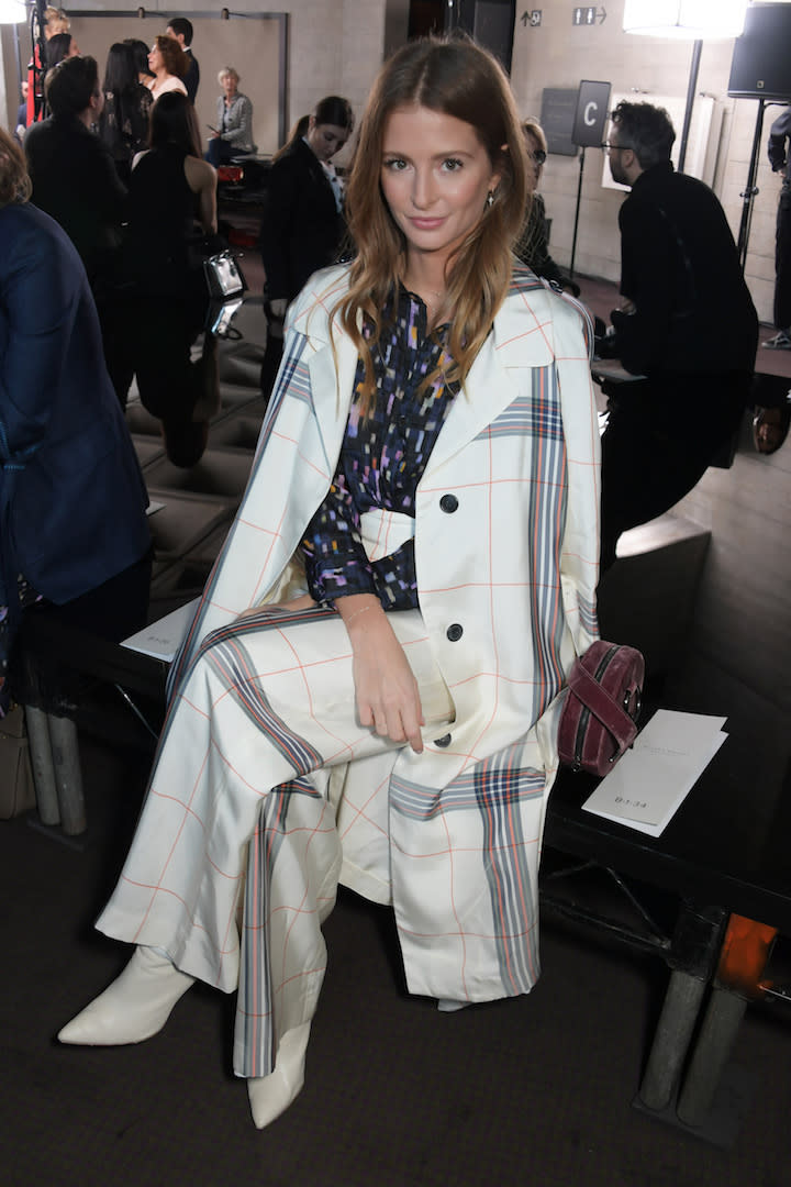Millie Mackintosh at the Roland Mouret February 2019 show during LFW