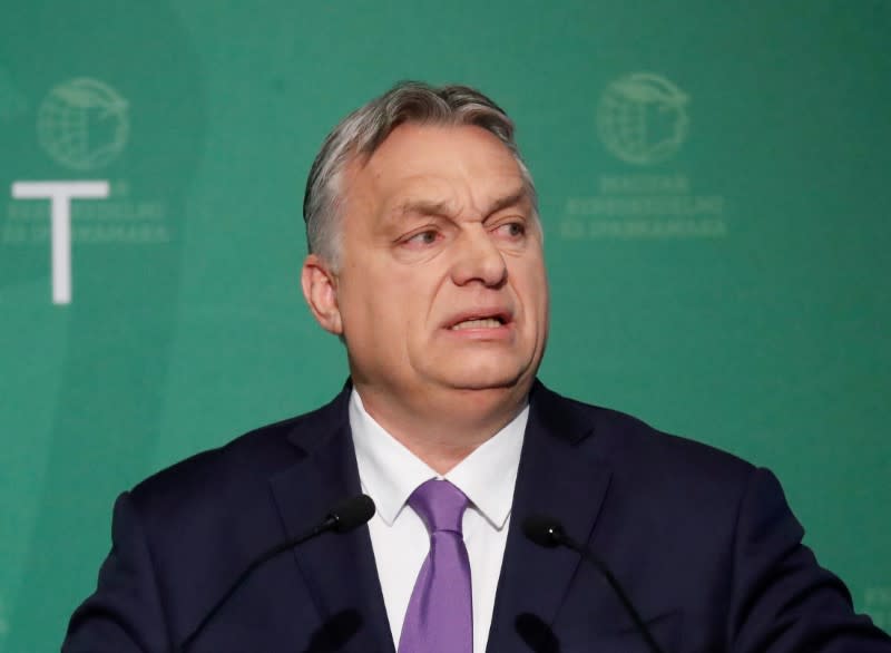 Hungary's PM Orban takes part in an annual business conference