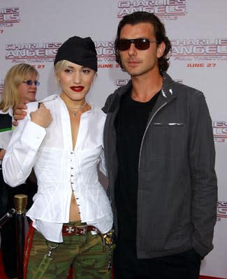 Gwen Stefani and Gavin Rossdale at the LA premiere of Columbia's Charlie's Angels: Full Throttle