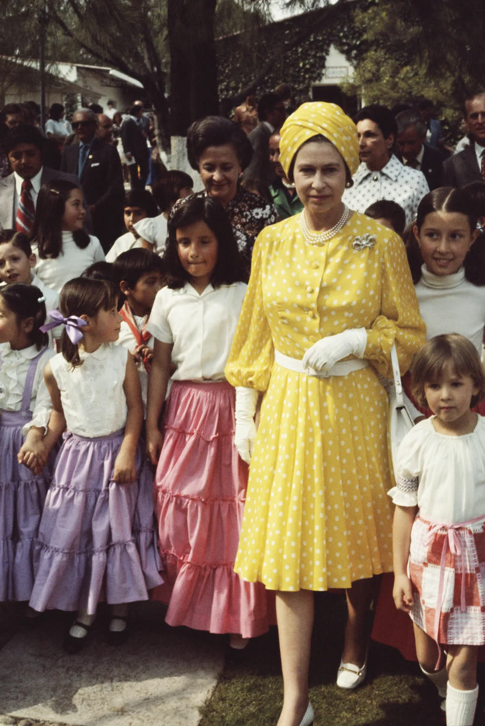 Die Queen bei einem Staatsbesuch in Mexiko 1975. (Bild: Getty Images)