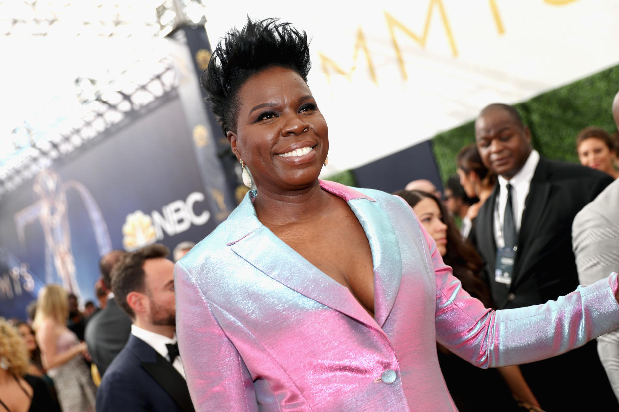 Leslie Jones was a lot of us watching "The Shape of Water." (Photo: Rich Polk via Getty Images)