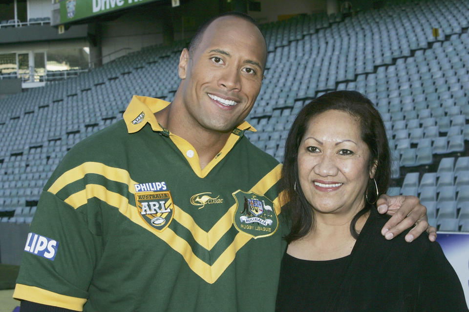 The Rock and Mom