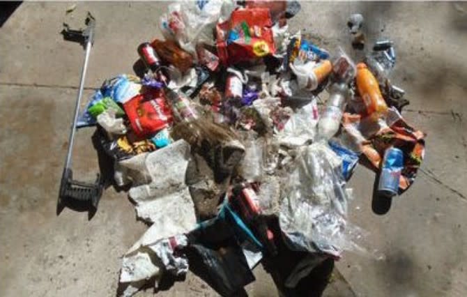 High quantities of litter were left behind by visitors to the Manifold Valley last weekend. (BPM media)