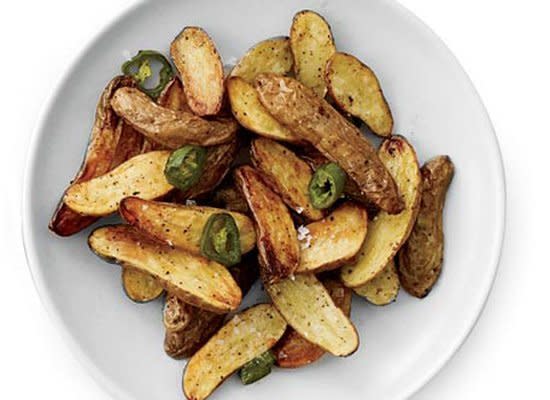 Chile heads will love this easy side dish of roasted potatoes with jalapenos. It adds a kick to dinner tonight.    <strong>Get the Recipe for <a href="http://www.huffingtonpost.com/2011/10/27/jalapeo-roasted-potatoes_n_1058501.html" target="_hplink">Jalapeno-Roasted Potatoes</a></strong>        