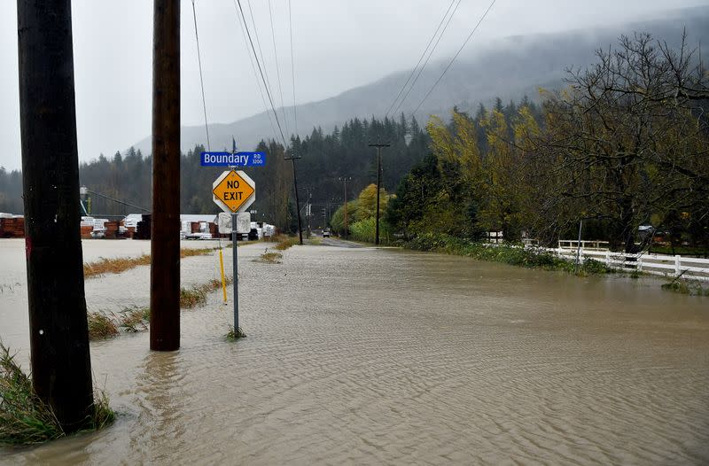 Rainstorms lash the western Canadian province of British Columbia