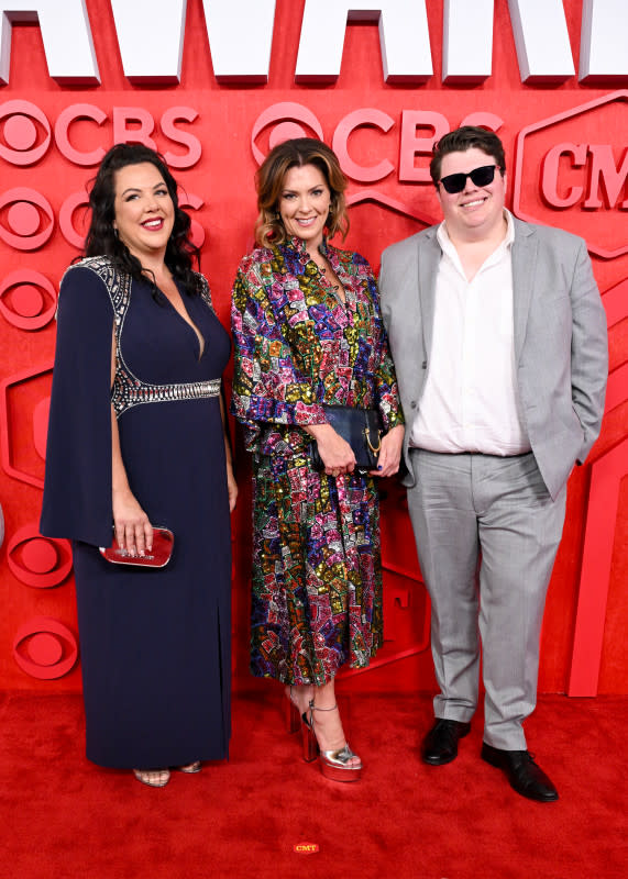 (L-R) Krystal Keith, Shelley Covel Rowland and Stelen Keith Covel at the 2024 CMT Music Awards held at the Moody Center on April 7, 2024 in Austin, Texas. <p>Gilbert Flores/Getty Images</p>