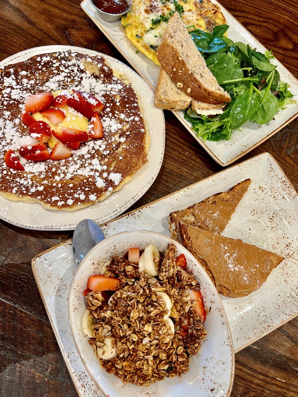 A variety of breakfast dishes at First Watch.