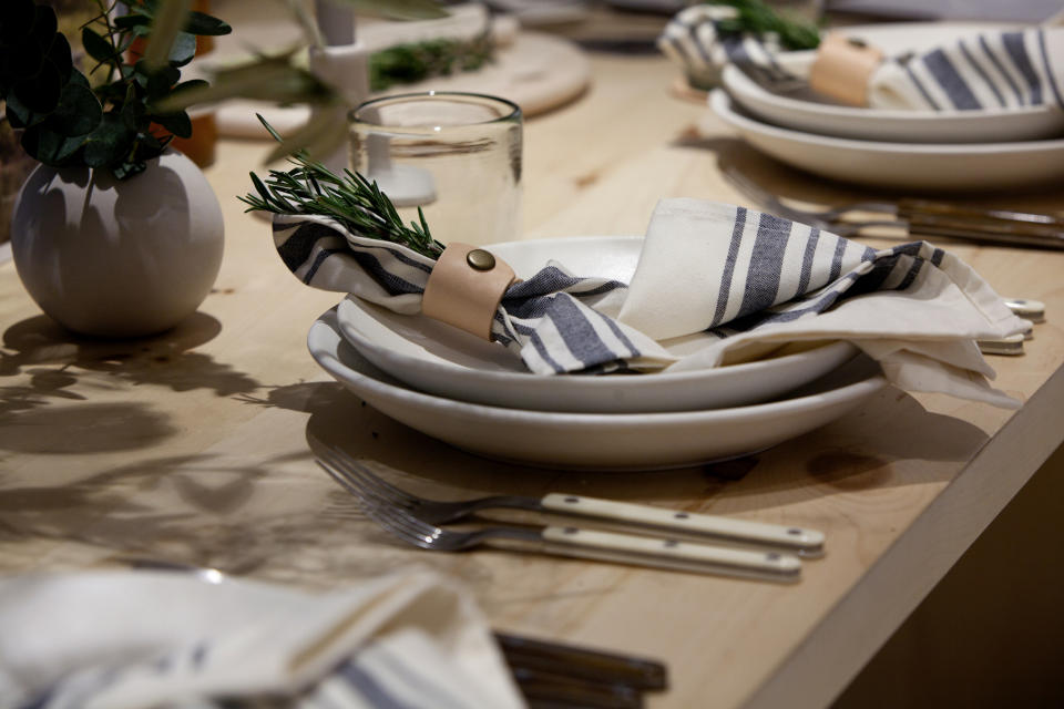 Tablescape at Jenni Kayne's Tribeca boutique.