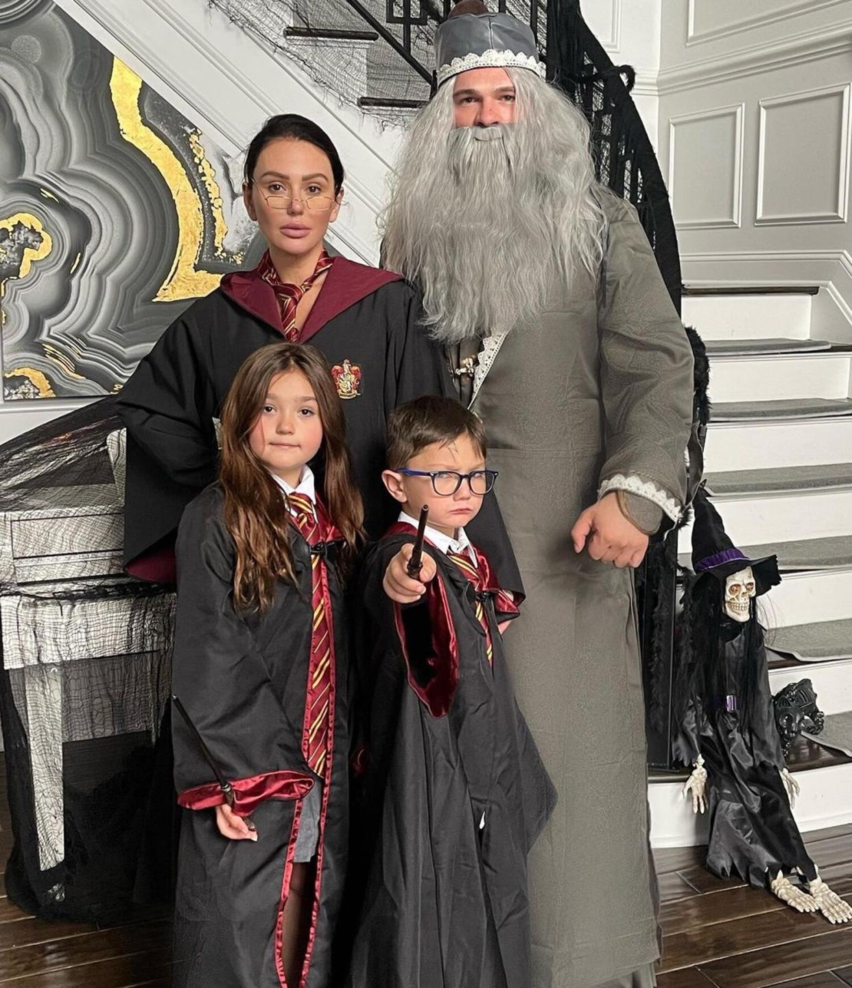 Jenni "JWoww" Farley Celebrates Halloween in 'Harry Potter' Costumes with Fiancé and Kids