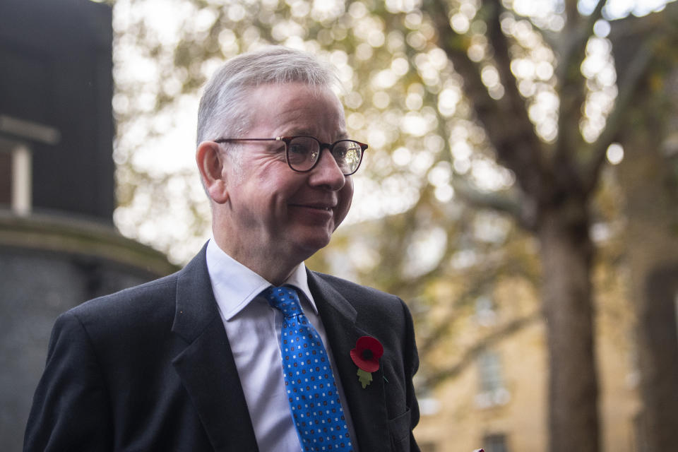 Michael Gove arrives in Downing Street, London, ahead of a Cabinet meeting at the Foreign and Commonwealth Office.