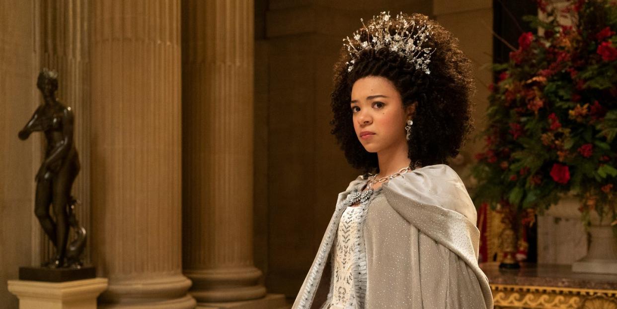 india ria amarteifio as young queen charlotte, queen charlotte