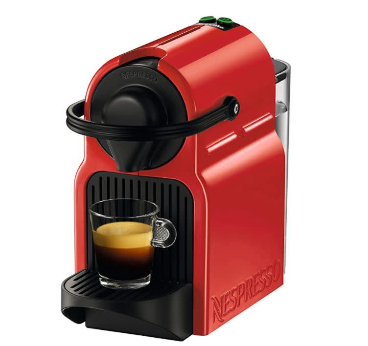 <a href="https://amzn.to/2XxgunJ" target="_blank" rel="noopener noreferrer">This Breville Inissia espresso machine</a> includes an attached water tank, heats up in under 30 seconds with up to 19 bars of pressure, and brews two different cup sizes. It's available in black, silver, gray and bright red. <br /><strong>Rating</strong>: 4.4-star<br /><strong>Reviews</strong>: more than 2,000<br /><br />Normally <a href="https://amzn.to/2XxgunJ" target="_blank" rel="noopener noreferrer">$150, get it on sale for $120 on Amazon</a>.