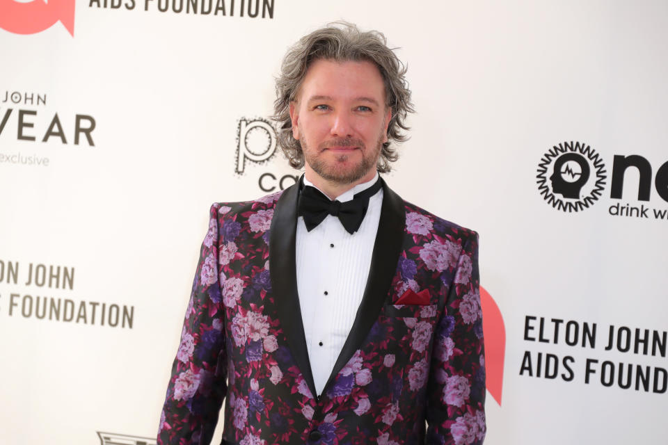 WEST HOLLYWOOD, CALIFORNIA - MARCH 27: JC Chasez attends Elton John AIDS Foundation's 30th Annual Academy Awards Viewing Party on March 27, 2022 in West Hollywood, California. (Photo by Leon Bennett/Getty Images)