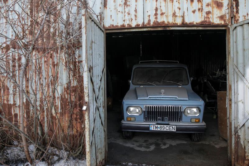 FILE PHOTO: 1977 ARO car, belonging to late Romanian Communist leader Nicolae Ceausescu is pictured in Bucharest