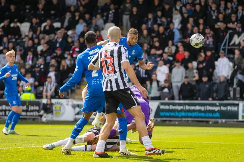 Cyriel Dessers scores for Rangers