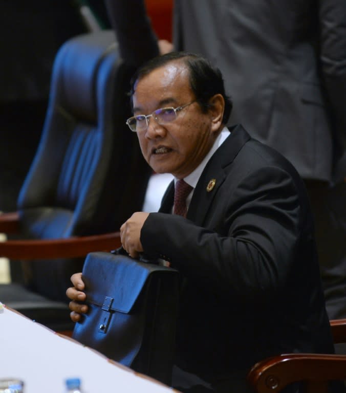 Cambodia's Foreign Minister Prak Sokhon pictured prior to the planary session of the Association of Southeast Asian Nations' (ASEAN) 49th annual ministerial meeting in Vientiane, on July 24, 2016