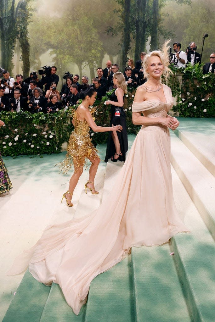 Pamela Anderson attends the 2024 Met Gala