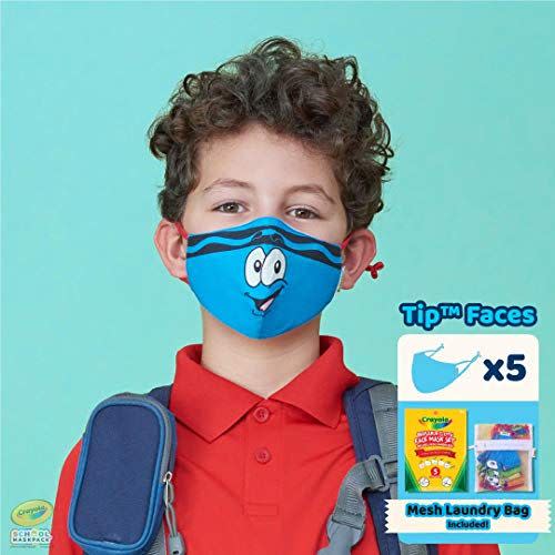 <p><strong>School MaskPack</strong></p><p>amazon.com</p><p><strong>$16.99</strong></p><p><a href="https://www.amazon.com/dp/B08B2K8PJQ?tag=syn-yahoo-20&ascsubtag=%5Bartid%7C10055.g.37160033%5Bsrc%7Cyahoo-us" rel="nofollow noopener" target="_blank" data-ylk="slk:Shop Now;elm:context_link;itc:0;sec:content-canvas" class="link ">Shop Now</a></p><p>This adorable set comes with a pack of 5 masks designed for each school day during the week. Designed in a wide range of sizes for students across grades and ages, the cotton-based reusable masks come with a washing bag to make weekly routines that much easier. The upward design of the flexible nose bridge interacts perfectly with your child's glasses', allowing the frames to rest just atop the masks' upper seal.<br></p>