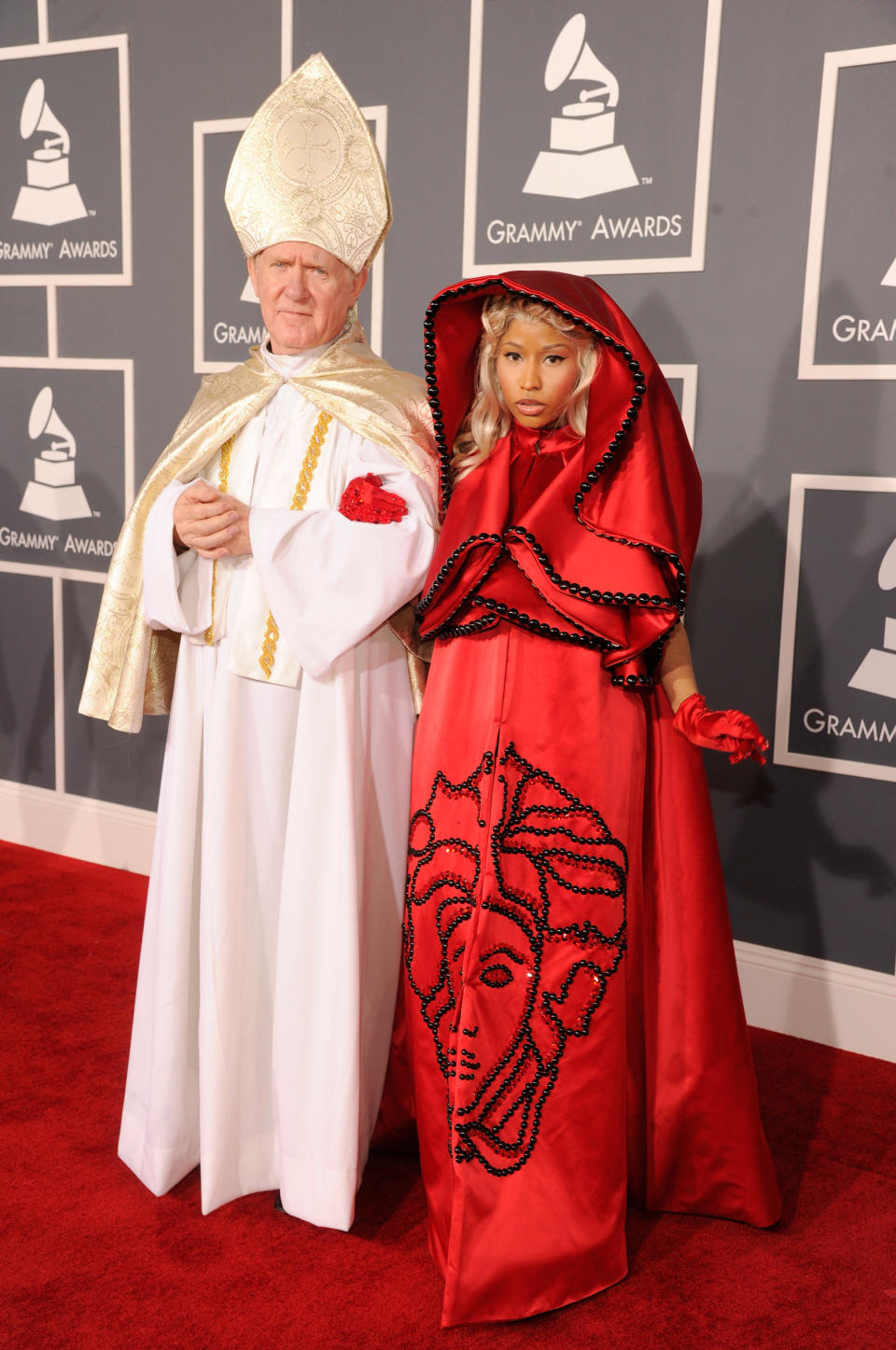 Nicki Minaj arrives at The 54th Annual GRAMMY Awards at Staples Center on February 12, 2012