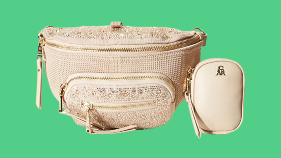 Travel comfortably with this crossbody bag.