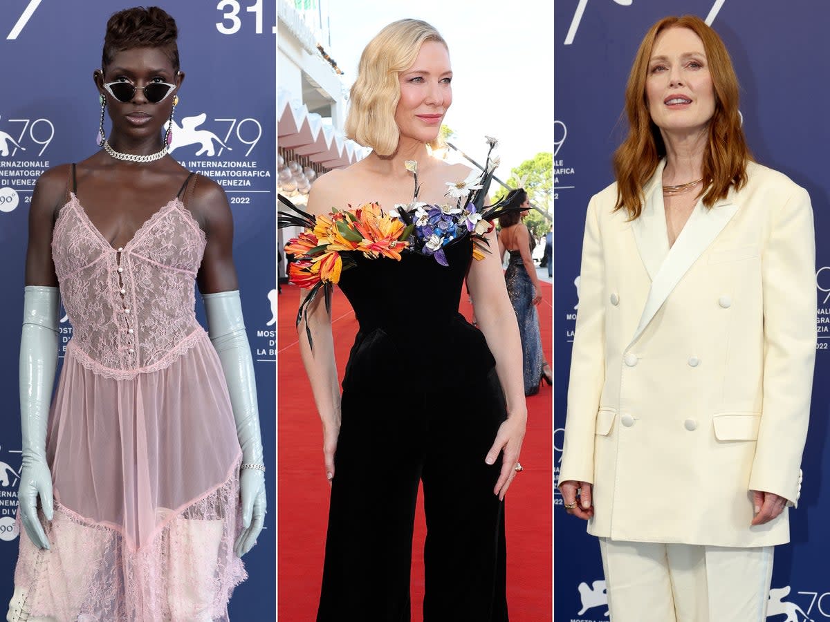 The bold and the beautiful strut their stuff at the 2022 Venice Film Festival   (Getty)