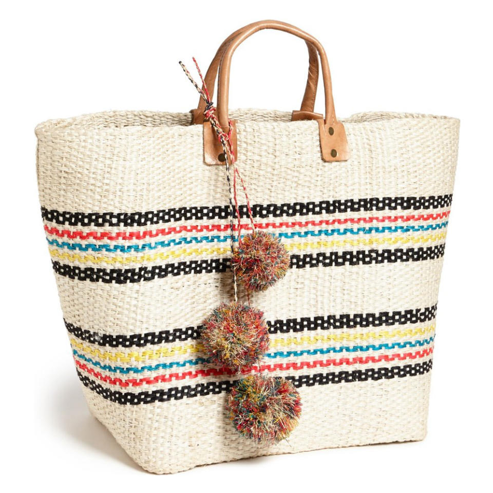 <p>The vibrant colors of this eco-friendly tote made from agave leaves give the classic design a fun twist. </p> <p><strong>To buy:</strong> <a rel="nofollow noopener" href="http://click.linksynergy.com/fs-bin/click?id=93xLBvPhAeE&subid=0&offerid=390098.1&type=10&tmpid=8158&RD_PARM1=http%253A%252F%252Fshop.nordstrom.com%252Fs%252Fmar-y-sol-caracas-tote%252F3514720&u1=SYNinstyleRCsturdybags" target="_blank" data-ylk="slk:nordstrom.com;elm:context_link;itc:0;sec:content-canvas" class="link ">nordstrom.com</a>, $139</p>