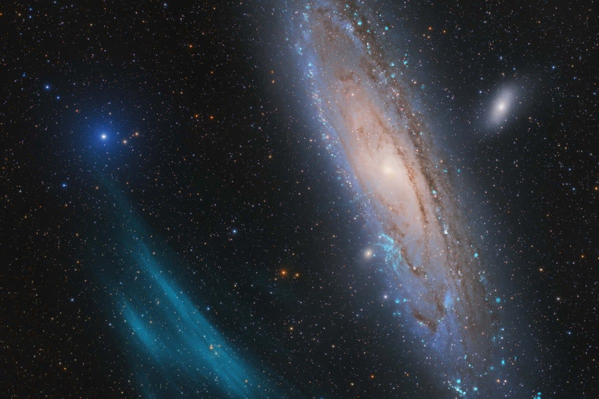 A team of amateur astronomers made a surprising discovery about a ‘plasma arc’ next to the Andromeda galaxy (Andromeda, Unexpected © Marcel Drechsler, Xavier Strottner and Yann Sainty)