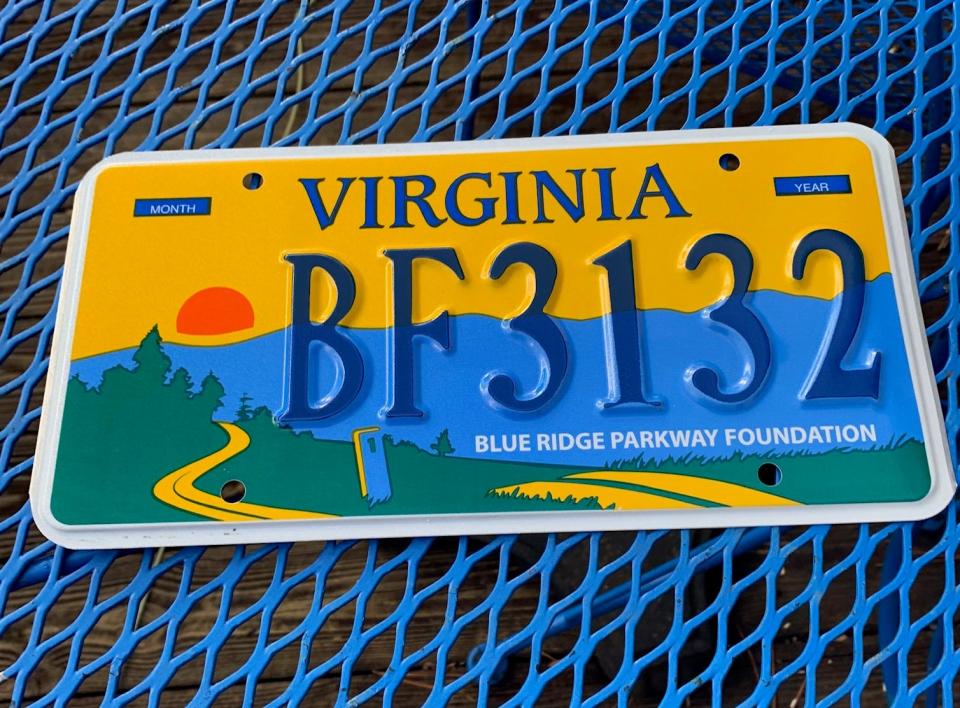 Virginia drivers can now order the Blue Ridge Parkway specialty license plate online and request the plate at DMV offices.