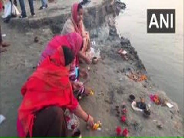 Visual from Triveni Sangam in Prayagraj (Photo/ANI)