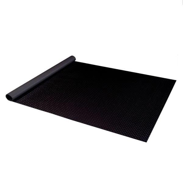 Diamond Deck 7.5 ft. x 17 ft. Black Textured PVC Standard Car Mat