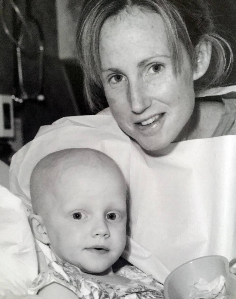 When Emily was 4, she and her mother spent Christmas in the hospital. (Courtesy Amy McHugh)