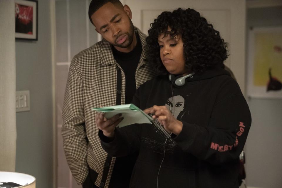 "I love gravity and levity and how they speak to each other and make each other better," said Natasha Rothwell (pictured with Jay Ellis).