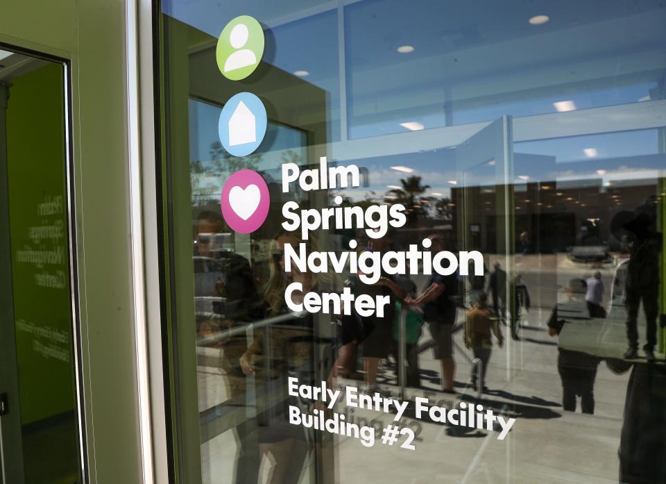 An early entry center, the first phase of the Palm Springs homeless navigation center, is now open.