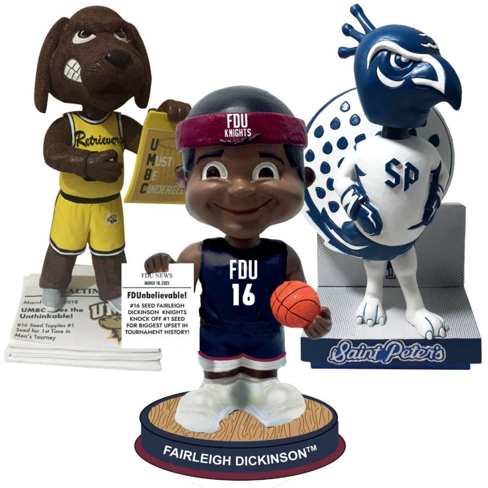 The National Bobblehead Hall of Fame and Museum unveiled an officially licensed, limited-edition Fairleigh Dickinson Knights bobblehead to join previous bobbleheads for St. Peter's Peacocks and UMBC Retrievers.