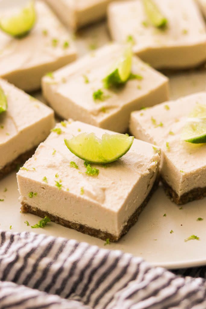 Paleo and Vegan Key Lime Pie Bars