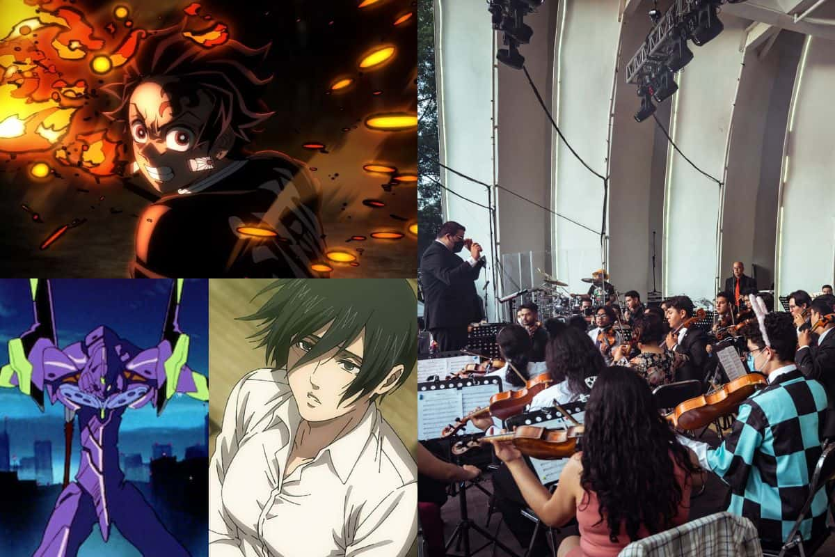 Demon Slayer, Attack on Titan y Evangelion serán parte de Anime Live 2. Fotos: Crunchyroll, Netflix, Cortesía Symphonic Experience Concerts