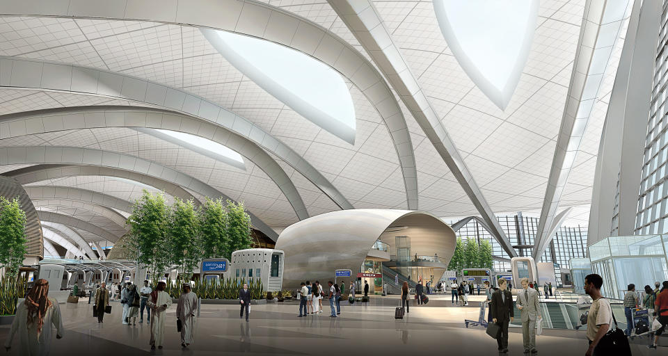 Passenger facilities will also include over 27,500 square meters of airline hospitality lounges, a transit hotel and a heritage and culture museum.