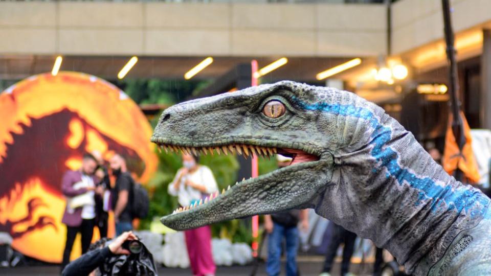 Un velociraptor de la franquicia Jurassic World