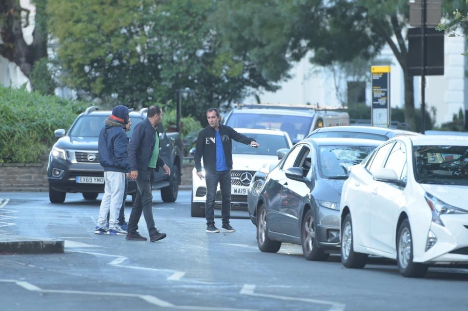 Crisis: long queues built up from the early hours at petrol stations across the capital as drivers waited to reach the pumps and fill up (Jeremy Selwyn)