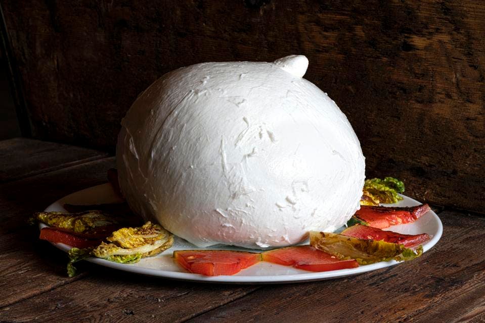 Mozzarella di bufala Zizzona of Battipaglia, Italy