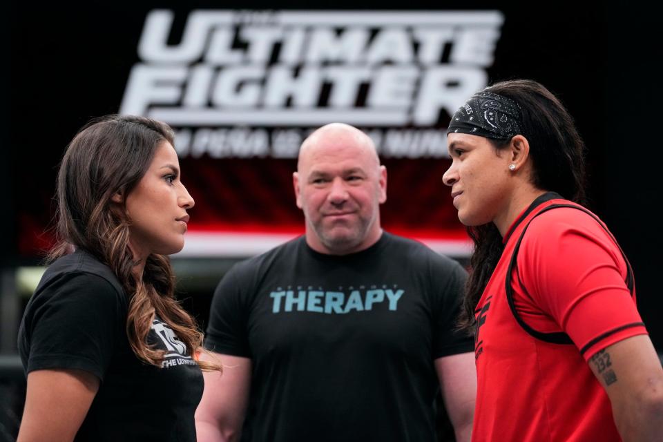 Julianna Pena and Amanda Nunes starred in The Ultimate Fighter this year.