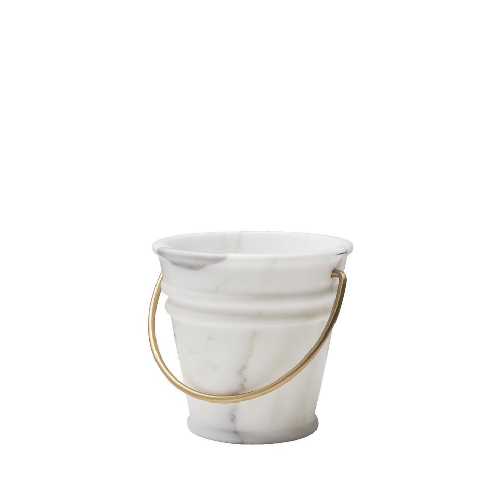 Ice Ice Baby White Bucket by Lorenza Bozzoli