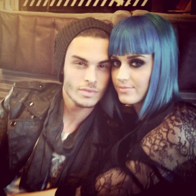 Celebrity couples: Katy Perry’s new model boyfriend, Baptiste Giabiconi, tweeted this pic saying how gorgeous he thinks the singer is. He should really try looking in the mirror, but we’re grateful he shared this snap!