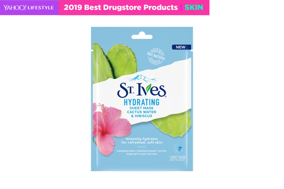 St. Ives Hydrating CactusWater And Hibiscus Sheet Mask