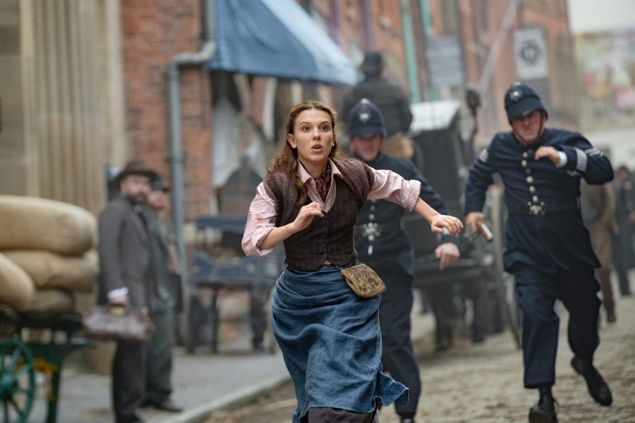 enola holmes 2 millie bobby brown as enola holmes cr alex baileynetflix © 2022