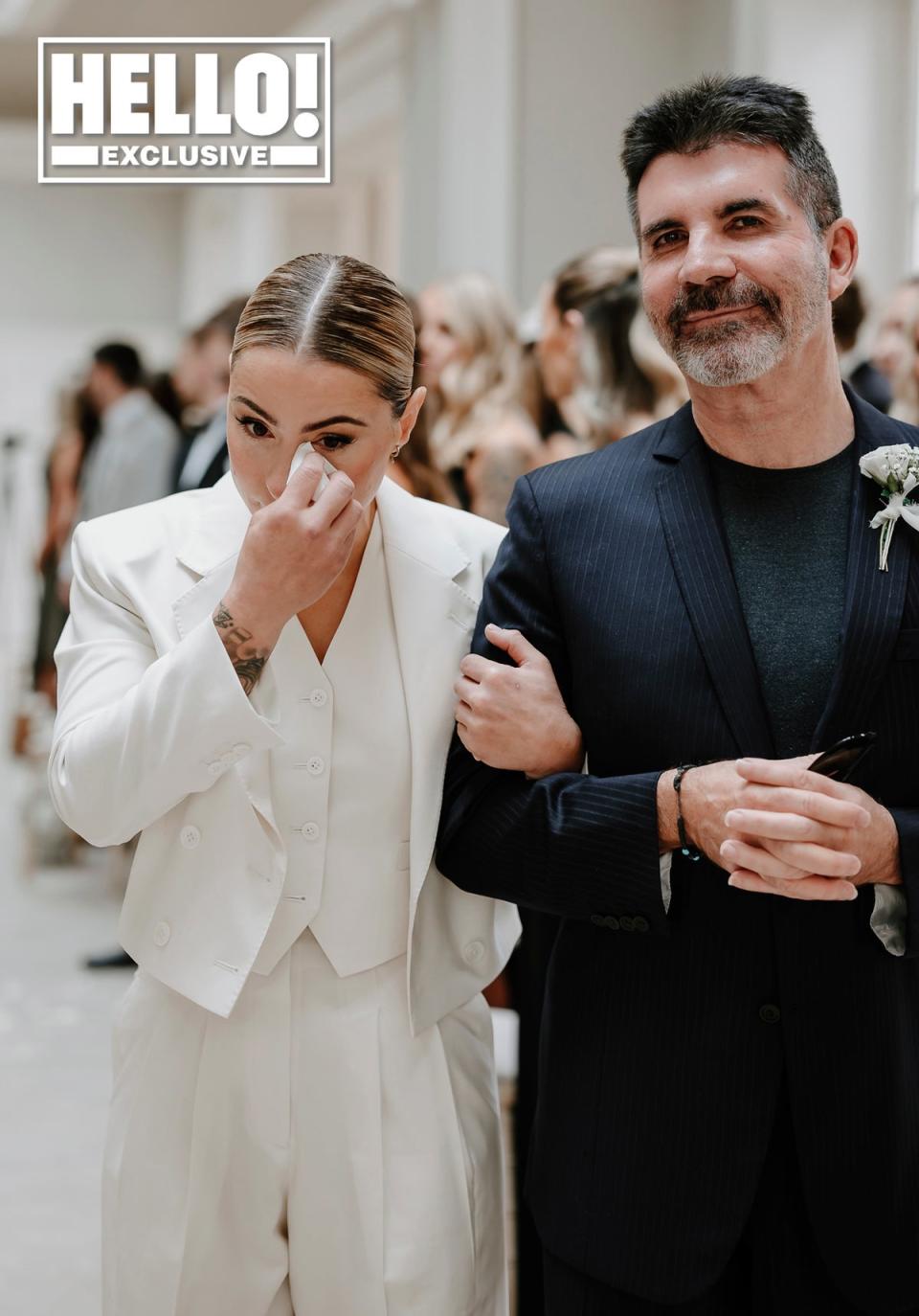 Spraggan walking up the aisle with Simon Cowell (Sarah Beth Photo)