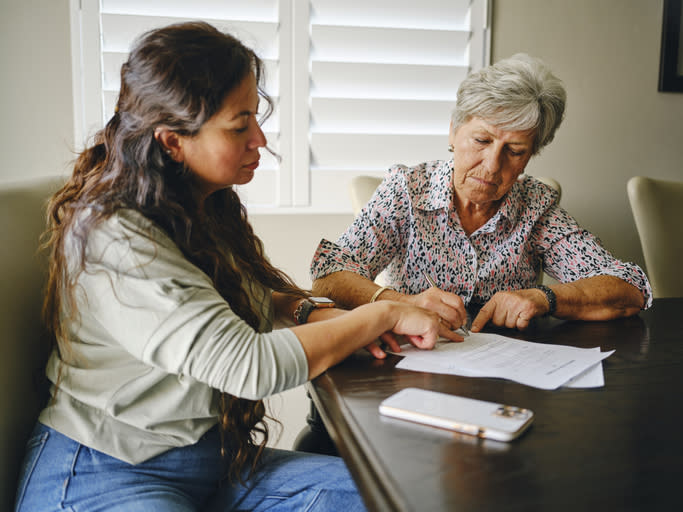 A senior preparing a power of attorney in Florida.