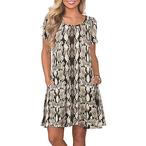 17) Women's Snake Print Shift Dress