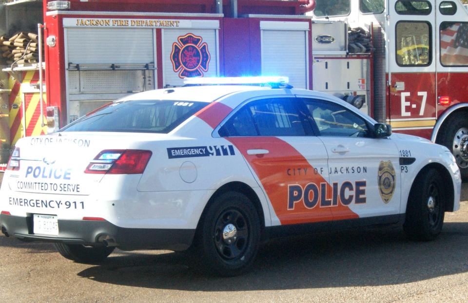 A Jackson, Miss. police car and fire truck are shown in this file photo.