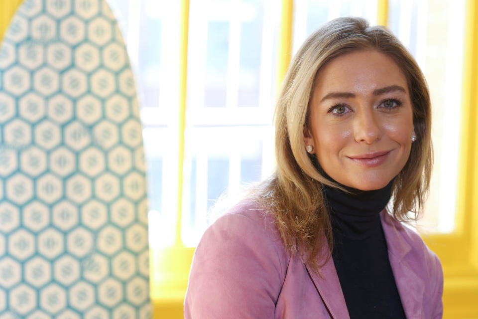 Bumble founder and CEO Whitney Wolfe Herd sits for a portrait in the Manhattan borough of New York City, U.S., January 31, 2019.  REUTERS/Caitlin Ochs